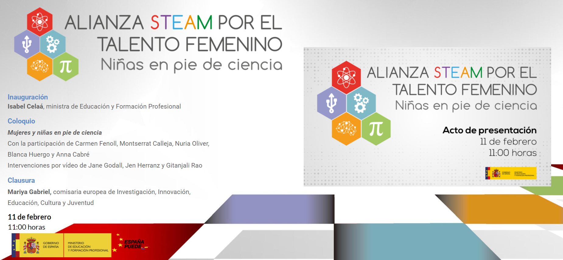 Alianza STEAM por el talento femenino.